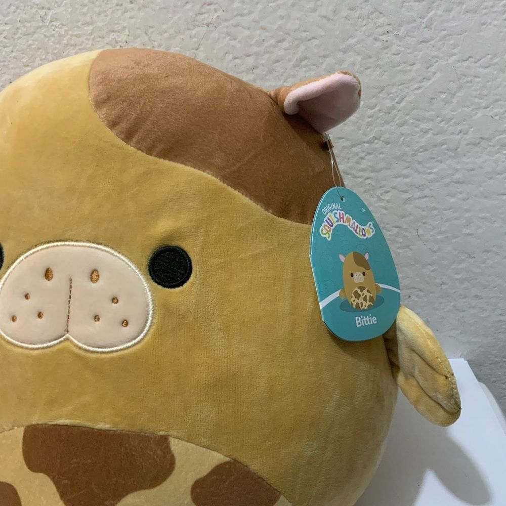 Squishmallow Exclusive 12” Bittie the Chocolate Milk Seacow ~ NEW WITH TAG - Picture 2 of 7
